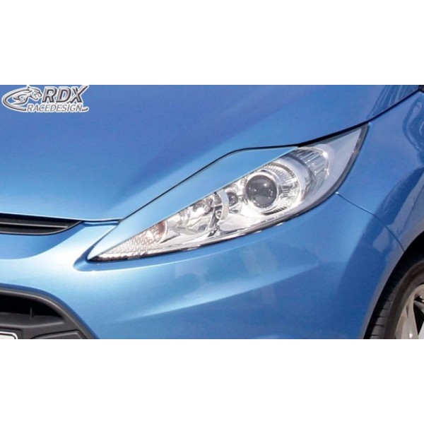 Реснички накладки на фары RDX для Ford Fiesta MK7 JA8 JR8 (2008-2012)