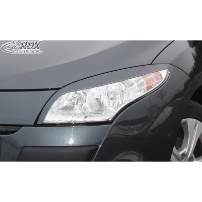 Реснички накладки на фары RDX RENAULT Megane 3 (2008-2013)