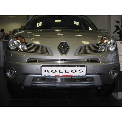 Металлические решетки бампера Renault Koleos (2008-...)