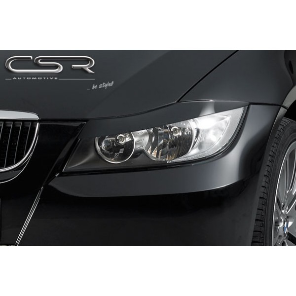 Ресницы накладки на фары CSR Carbon Look BMW e90/e91 3 серия (2005-2012)