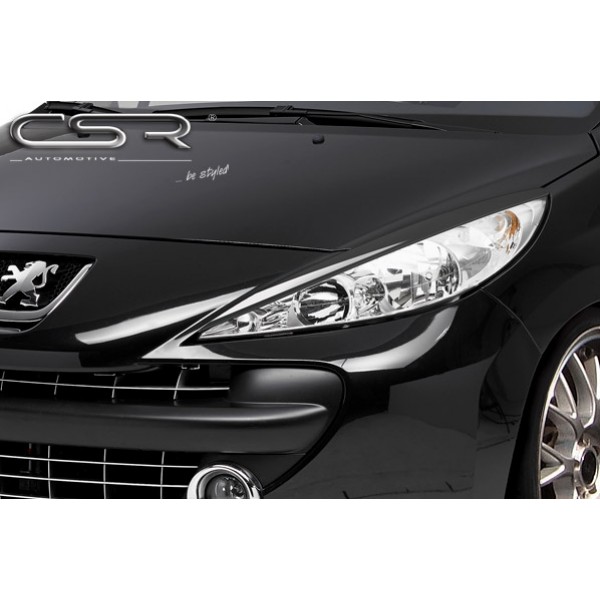 Ресницы накладки на фары Peugeot 207 (2006-2012)