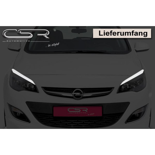 Ресницы накладки на фары Opel Astra J (2010-...)