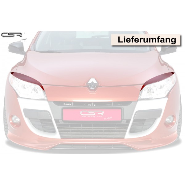 Ресницы накладки на фары Renault Megane III (2009-2014)