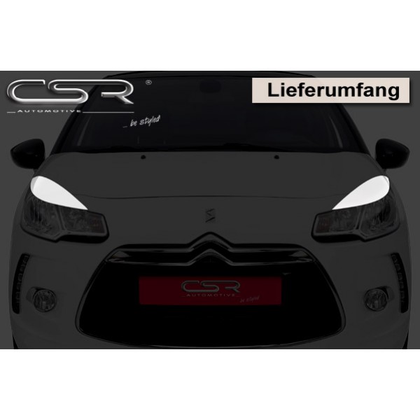 Ресницы накладки на фары Citroen DS3 (2010-...)