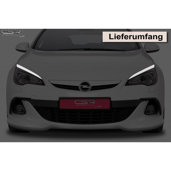 Ресницы накладки на фары Opel Astra J GTC (2012-...)