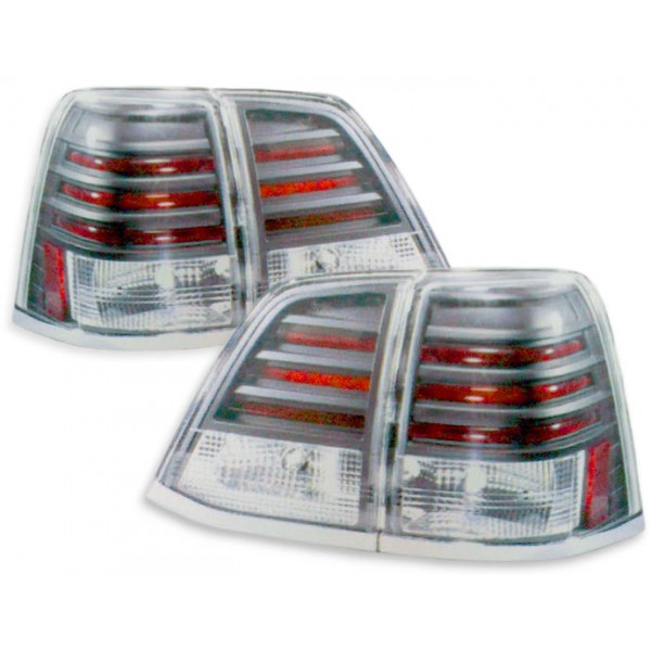 Оптика альтернативная тюнинг задняя LED Toyota Land Cruiser 200 (2007-...) черная