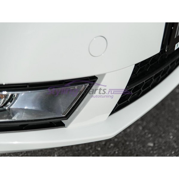 Накладки переднего бампера RS стиль Skoda Octavia III A7 (2012-2016)