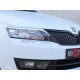 Реснички на фары var №2 длинные Skoda Rapid (2012-...)