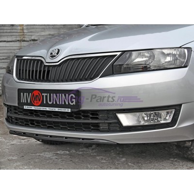Спойлер переднего бампера Skoda Rapid (2012-...)