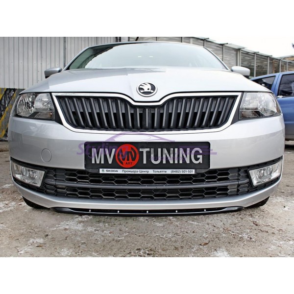 Спойлер переднего бампера Skoda Rapid (2012-...)