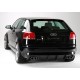 Юбка диффузор заднего бампера Hofele для Audi A3 8P 3D (2003-2008) с двойным выхлопом