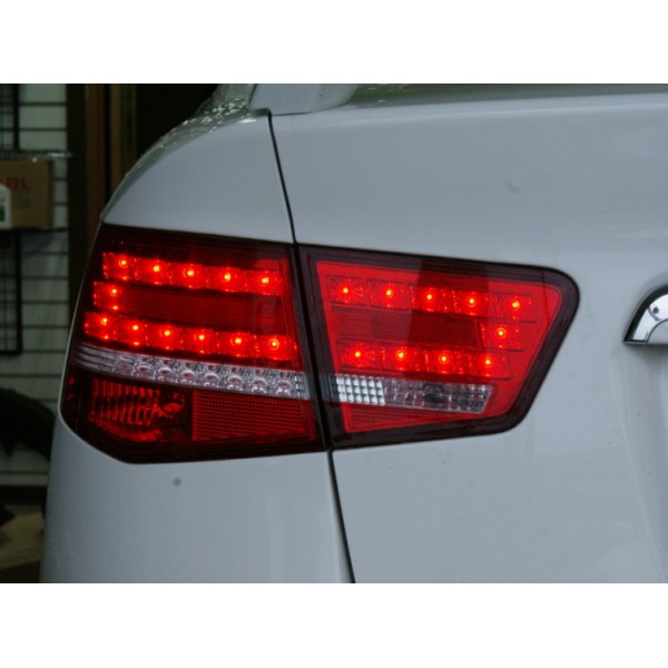 Оптика альтернативная задняя LED KIA Cerato/Forte II (2009-2013) красно-тонированная