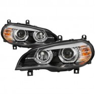 Оптика альтернативная передняя TubeLight под штатный ксенон BMW e70 X5 (2006-2010) черная
