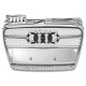 Решётка радиатора со знаком Audi A4 B7 (2004-2008) хром