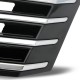 Решетка радиатора без знака черная с хромом Volkswagen Passat B7 (2011-...)