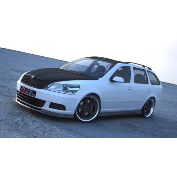 Сплиттер переднего бампера Skoda Octavia II FL A5 (2008-2012)