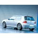 Юбка накладка заднего бампера в юбилейном стиле Volkswagen Golf IV (1997-2003) c отверстием под выхлоп