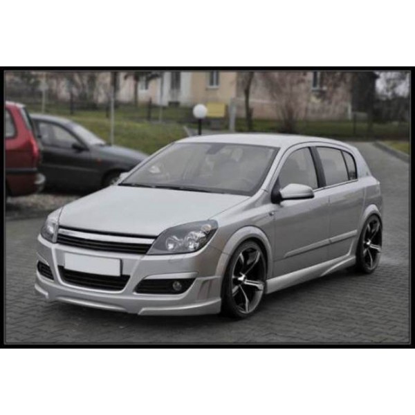 Юбка спойлер переднего бампера Maxton Design Opel Astra H (2004-2008)