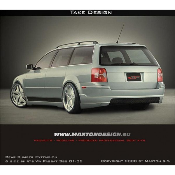 Юбка накладка заднего бампера Volkswagen Passat B5+ Variant (2001-2005)