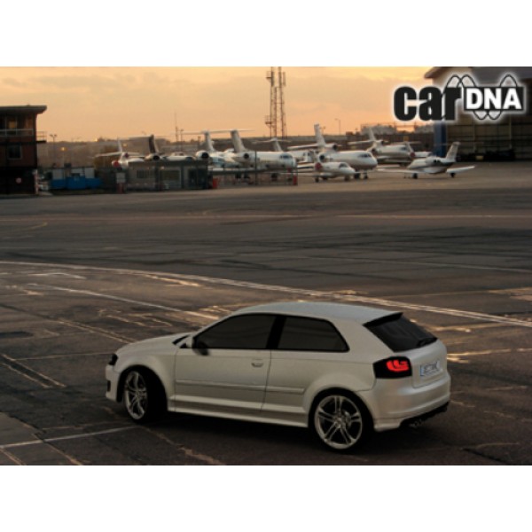 Оптика альтернативная LED задняя Dectane CarDNA Audi A3 8P (2003-2009) чёрные