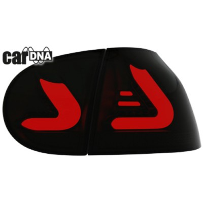 Оптика альтернативная LED задняя Dectane CarDNA Volkswagen Golf V (2003-2008) чёрно-тонированная
