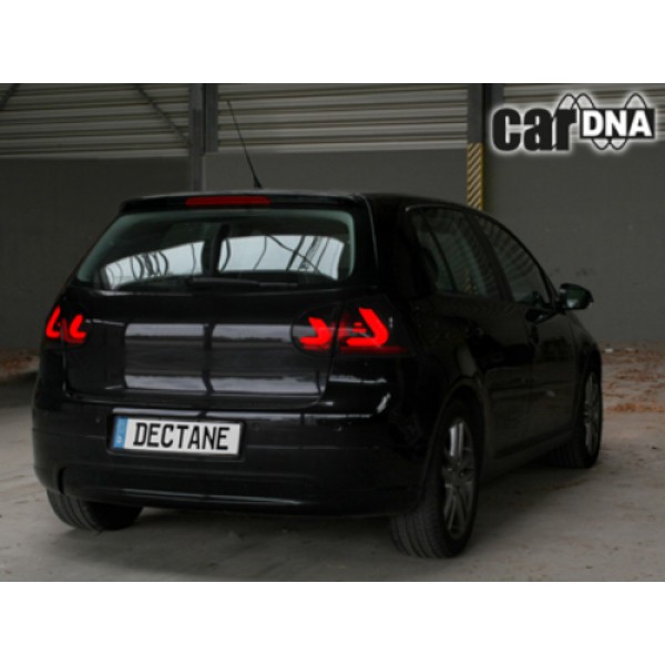 Оптика альтернативная LED задняя Dectane CarDNA Volkswagen Golf V (2003-2008) красно-тонированная