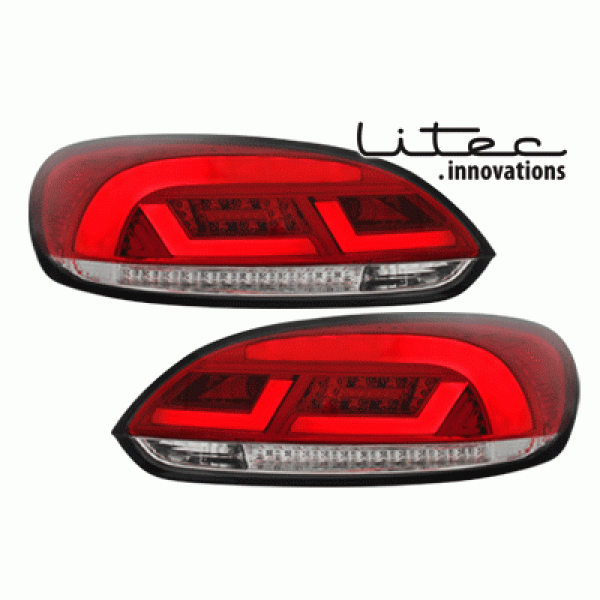 Альтернативная оптика задняя Dectane Litec для Volkswagen Scirocco III (2008-...) красная