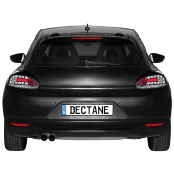 Фонари задние тюнинг светодиодные Volkswagen Scirocco III (2008-...) чёрные