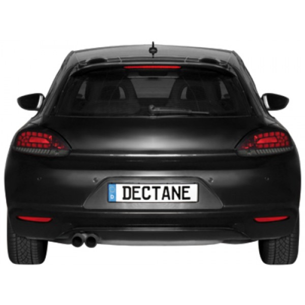 Фонари задние тюнинг светодиодные Volkswagen Scirocco III (2008-...) красно-тонированные