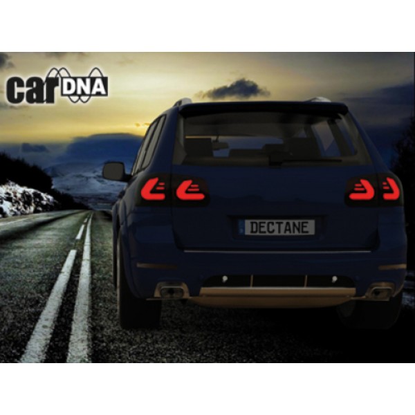 Оптика альтернативная задняя Dectane CarDNA Volkswagen Touareg (2002-2010) красно-тонированная