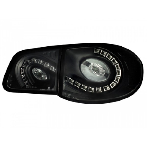 Фонари задние альтернативные LED Volkswagen Tiguan (2007-...) чёрные
