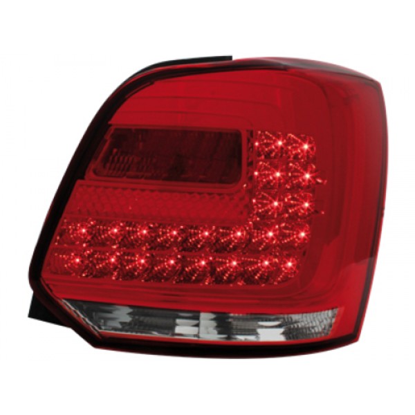 Оптика альтернативная тюнинг задняя LED Volkswagen Polo 6R (2009-...) хрусталь