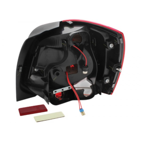 Оптика альтернативная тюнинг задняя LED Volkswagen Polo 6R (2009-...) красно-тонированная